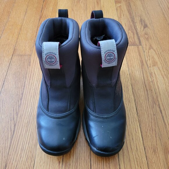 Timberland 7M Gray Waterproof Ankle Mudd Snow Boots Insulated Booties EasyDry Le - Picture 2 of 11